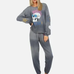 Brynn Lightning Skull -Outlet Sartoriax Store lauren moshi iconic moshi lightning skull sweatpant 092 CCF 33446 FDGPHT 03