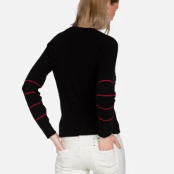 North Kiss Lip -Outlet Sartoriax Store lauren moshi kiss lip hand knit cashmere sweater 1103 CSM 13350 BLK 04