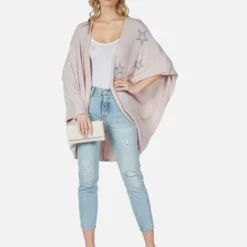 Isla Rainbow Outline Stars 16 Isla Rainbow Outline Stars -Outlet Sartoriax Store lauren moshi rainbow outline stars cardigan wrap 1058 PKH 13071 BLS 12