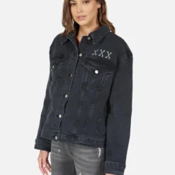 Spencer Skull Bone Eye -Outlet Sartoriax Store lauren moshi skull bone eye denim jacket 1299 DNM 22856 VBLK 02