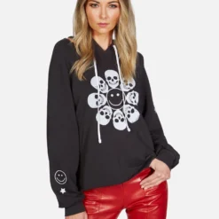Autumn Happy Skull Flower -Outlet Sartoriax Store lauren moshi skull flower pullover hoodie 1347 FTL 13142 ONYX 01
