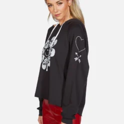 Autumn Happy Skull Flower -Outlet Sartoriax Store lauren moshi skull flower pullover hoodie 1347 FTL 13142 ONYX 04