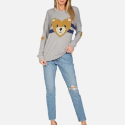 Chrissy Heart Teddy 11 Chrissy Heart Teddy -Outlet Sartoriax Store lauren moshi striped heart teddy thermal pullover 1387 THR 13276 HEG 03