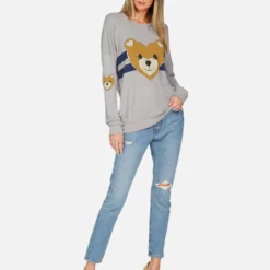 Chrissy Heart Teddy 13 Chrissy Heart Teddy -Outlet Sartoriax Store lauren moshi striped heart teddy thermal pullover 1387 THR 13276 HEG 04