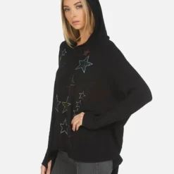 Wilma Crystal Stars -Outlet Sartoriax Store lauren moshi wilma crystal stars made in los angeles usa 1092 HAC 14321 BLK 07