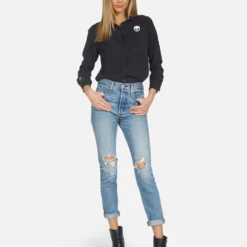 Sloane Music Skull -Outlet Sartoriax Store lauren moshi womens clothing made in usa 1221 LTW 24296 ONX 03