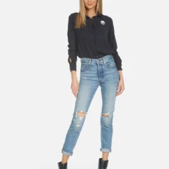 Sloane Music Skull -Outlet Sartoriax Store lauren moshi womens clothing made in usa 1221 LTW 24296 ONX 07