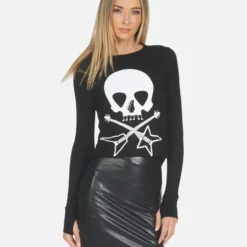 McKinley Music Skull -Outlet Sartoriax Store lauren moshi womens clothing made in usa 2158 THR 14295 BLK 05
