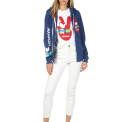 Lennox Woodstock Peace -Outlet Sartoriax Store lauren moshi woodstock peace zip up hoodie 1287 CSA 23455 INKBL 01