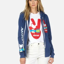 Lennox Woodstock Peace -Outlet Sartoriax Store lauren moshi woodstock peace zip up hoodie 1287 CSA 23455 INKBL 02 532d0ab9 792a 4e0f 94ad 526f8cbad5c9