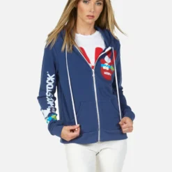 Lennox Woodstock Peace -Outlet Sartoriax Store lauren moshi woodstock peace zip up hoodie 1287 CSA 23455 INKBL 04