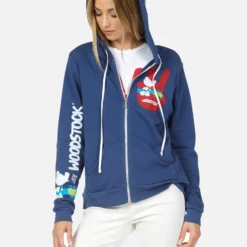 Lennox Woodstock Peace -Outlet Sartoriax Store lauren moshi woodstock peace zip up hoodie 1287 CSA 23455 INKBL 05